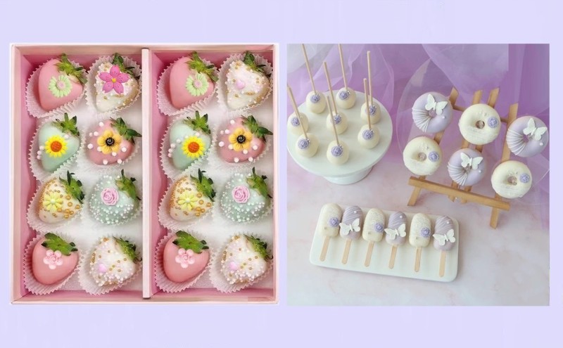 Flower Silicone Molds,9pcs Rose Leaf Daisy Sunflower Chrysanthemum Small gallery