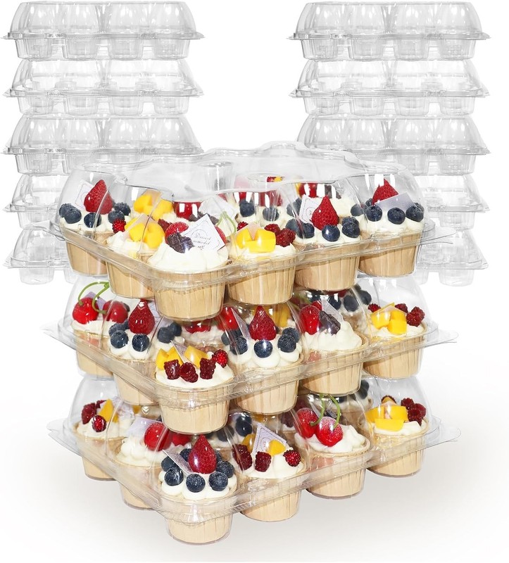 BPA-Free Cupcake Containers - Perfect for Baking Events & Gifting gallery