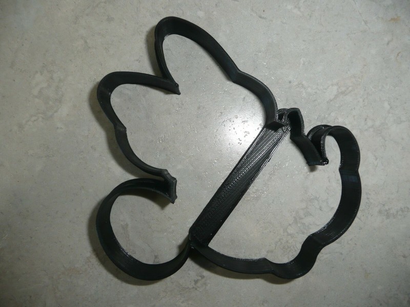 SIDE FACING MINNIE MOUSE FACE OUTLINE CARTOON COOKIE CUTTER USA PR4186 gallery