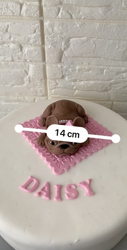 EDIBLE FRENCH BULL DOG FRENCHIE CAKE TOPPER DECORATION BIRTHDAYS ANY COLOUR. gallery