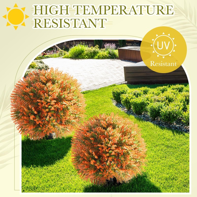 Yunlly Set Of 2 Real To Touch Outdoor Topiary Tree 24 Fake Plants Front Porch gallery