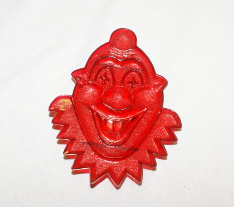 VTG Aunt Chicks Cookie Cutters Red Transparent Clown, Pumpkin or Bunny & Egg gallery