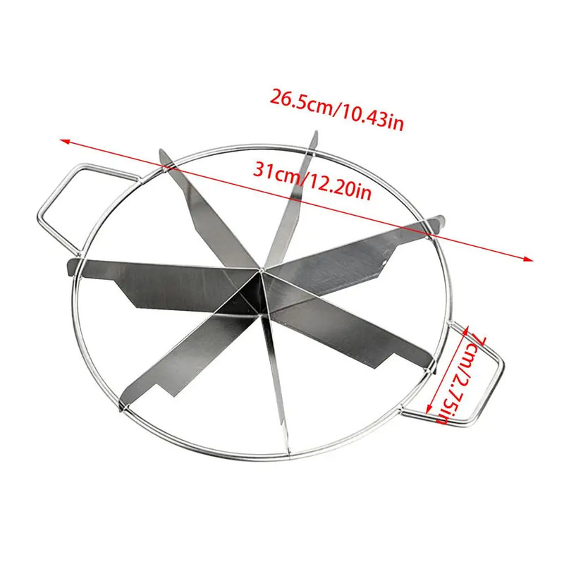 Stainless Steel Cake Divider 6/7/8 Equal Portions Cake Slicer Pizza Pie Cutter K gallery
