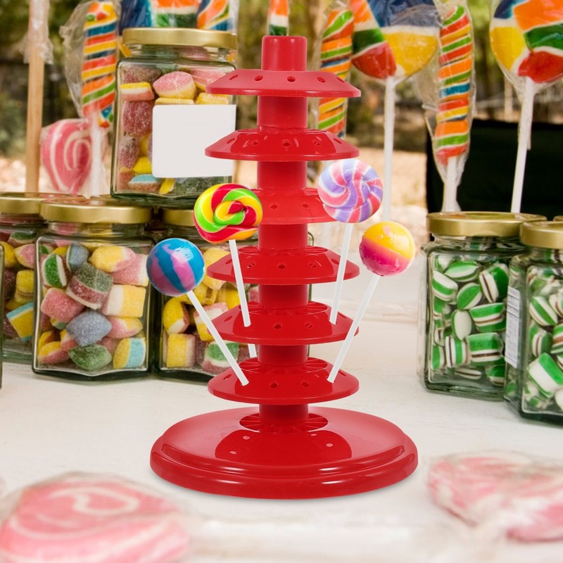 6 Pcs Candy Display Stand Cake Pop Holders Stands Dessert Riser Rack gallery