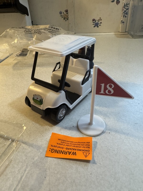 Golf Cart - Plastic Cake Topper gallery