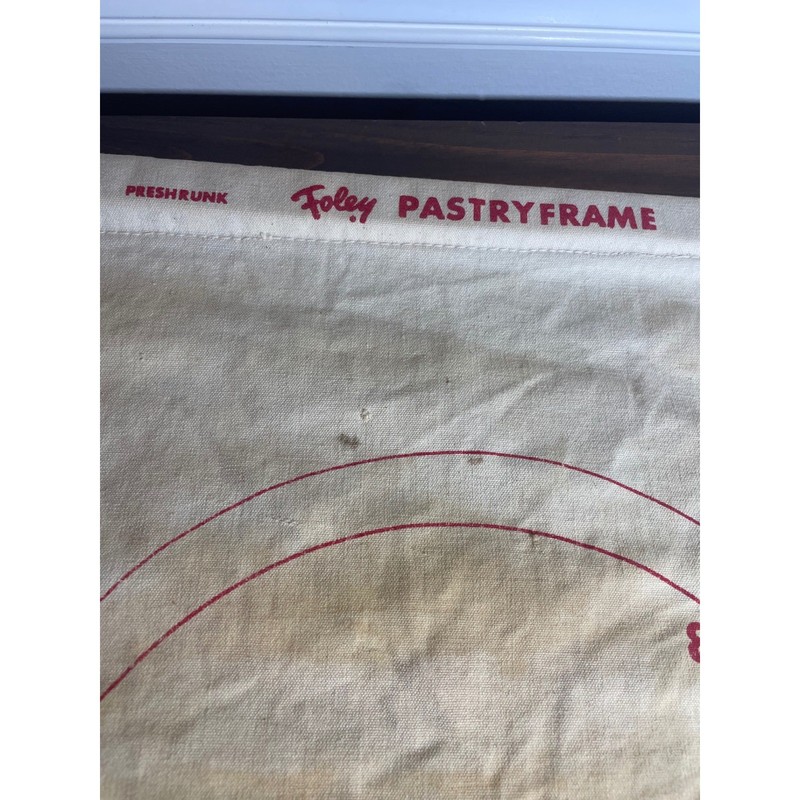 Vintage Foley Pastry Frame Canvas Rolling Mat Pie Crust Guide Minneapolis MN gallery
