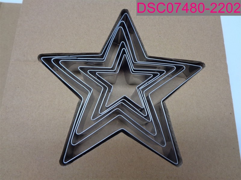 Star Cookie Cutter Set of 6 Stars, by Santa Barbara Design Studio gallery