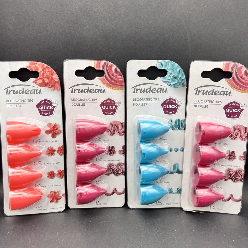 Trudeau decorating tip set QUICK System 190 129 225 109 86 224 22 5 102 3 44 13