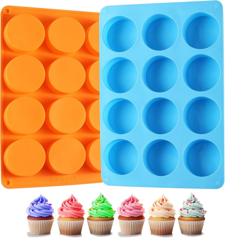Silicone Oreo s, LCCOWOT 12 Cavity Cookie Chocolate Round Silicone