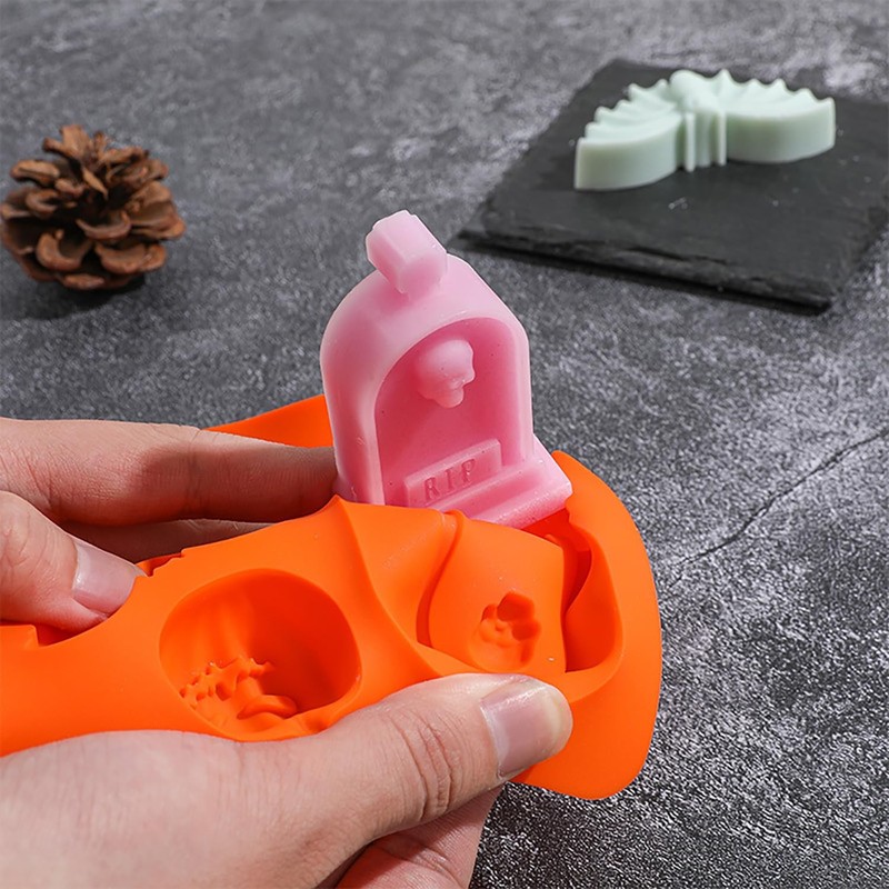 2 Pcs Halloween Chocolate Mold Silicone Cake Molds for Baking Chocolate Cupca... gallery