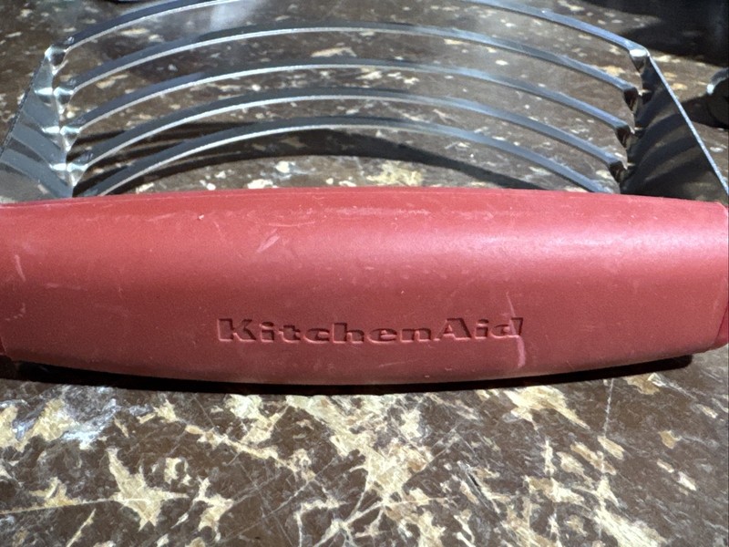 KitchenAid Red Pastry Blender Stainless Steel Soft Grip Dough Cutter Flour Mixer gallery