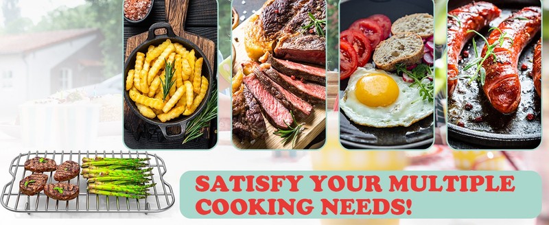 Non-Sti Griddle Pan, Stainl Steel Ra and Air Fryer Liners for gallery