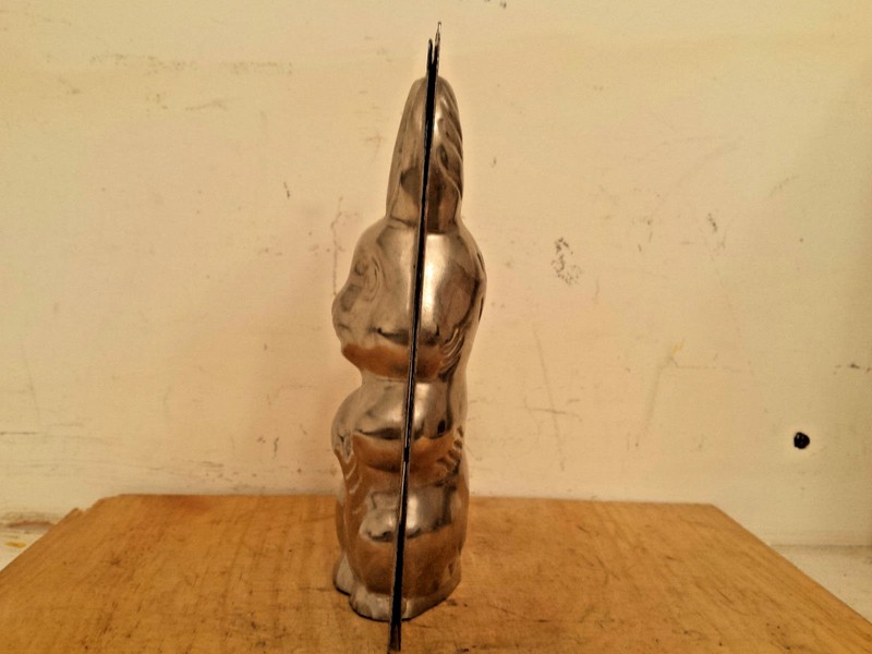 CHOCOLATE MOLDS BUNNY 2 PIECE STANDING ALUMINUMN RABBIT SCHOKOLADENFORM 15 +1 gallery