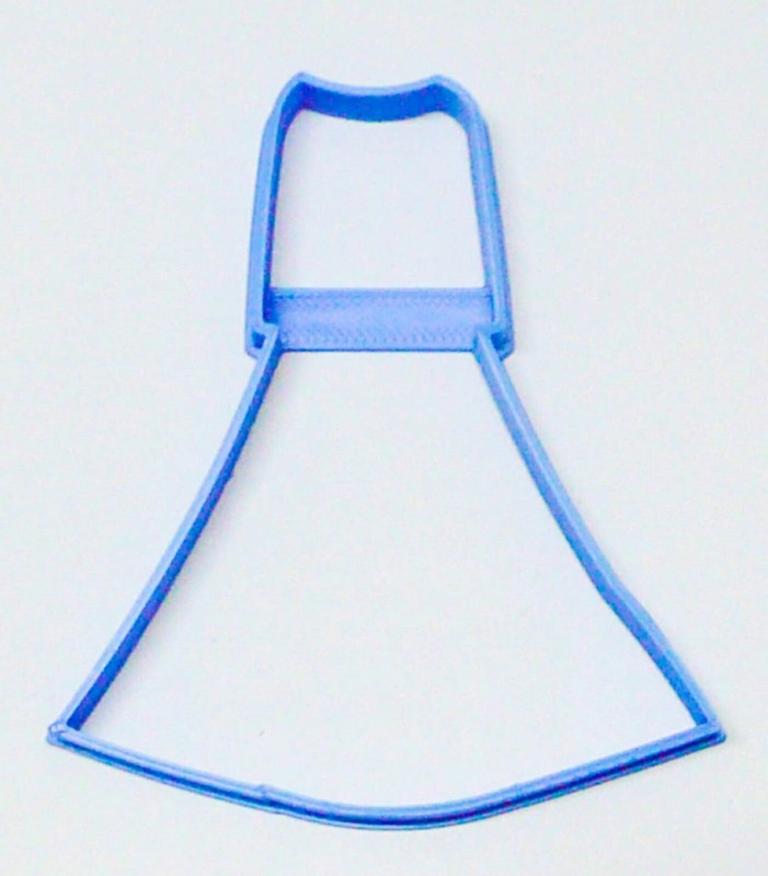 QUEEN ELSA PRINCESS DRESS OUTLINE FROZEN KIDS CARTOON COOKIE CUTTER USA PR3235