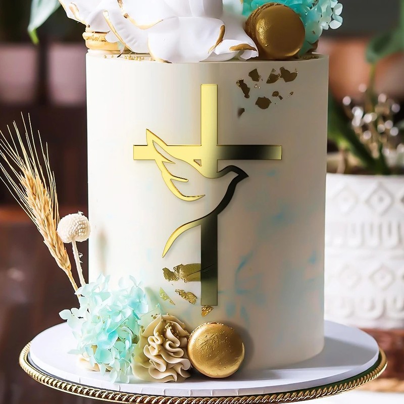 Baptism First Communion Cake Decoration Peace Dove Cake Topper gallery