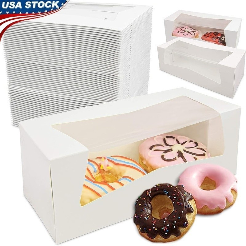 Small Bakery Boxes Tuck Top Gift Boxes Disposable Carton Food Safe 25 Pack New