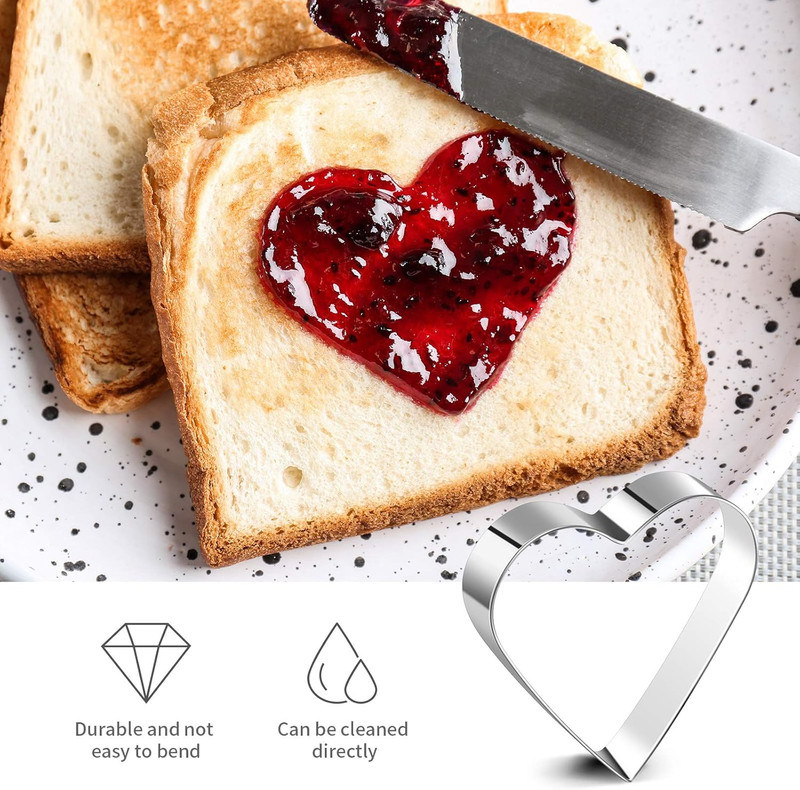 5 Pieces Heart Shape Cookie Cutter Set 5 Size Heart Cookie Cutter Stainless Stee gallery
