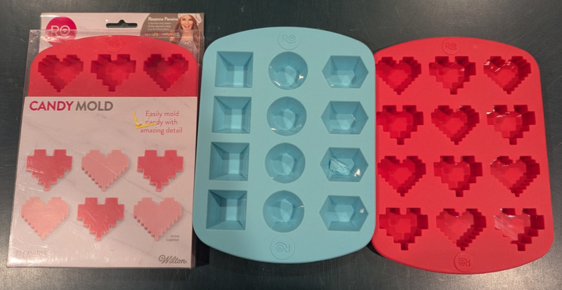 Rosanna Pansino Nerdy Nummies HEARTS and Jewels Silicone Candy Mold by Wilton