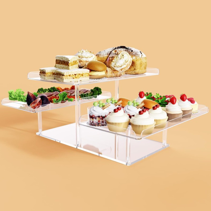 Dessert Table Display Set,Cake Buffet Dessert Stand,Cascading Serving Tray Stand gallery