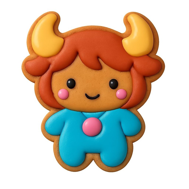 Gentle Taurus Zodiac Cookie Cutter & Stamp, Fondant & Clay - 3.6x4" Creative Des gallery