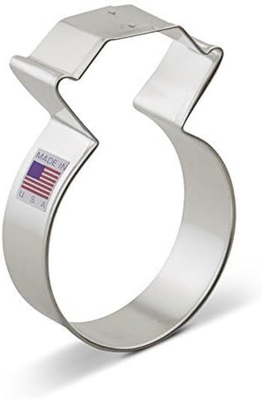 Ann Clark Wedding Engagement Diamond Ring Baking Molds Cookie Cutter, 1 Pc gallery