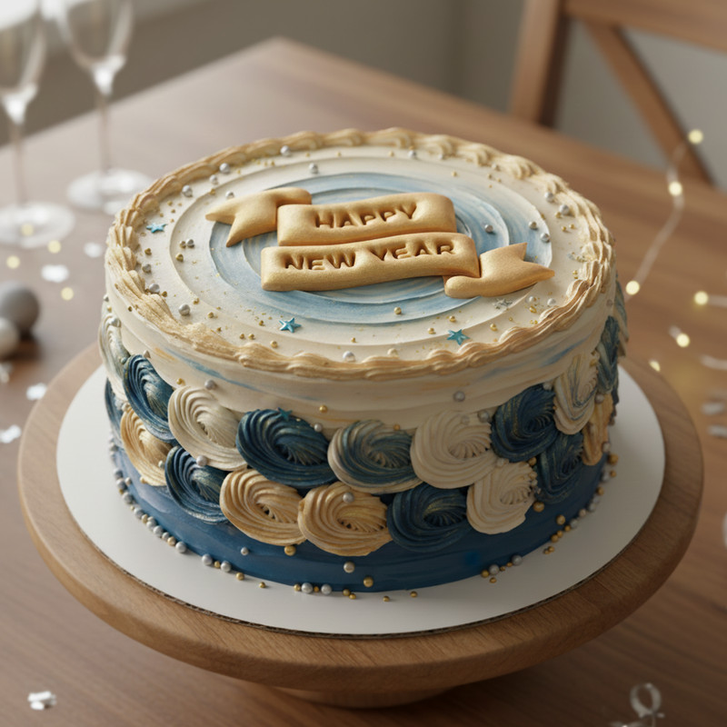 Happy New Year Cookie Cutter - Festive Holiday Baking NYE Party Treats Countdown gallery