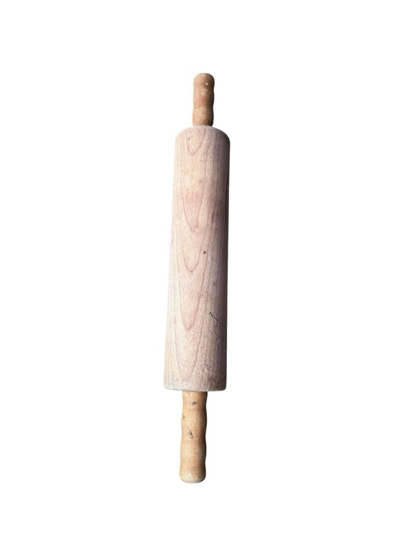 Wood Plain Rolling Pin Solid Beige Baking Cake Decorating 1 Pack