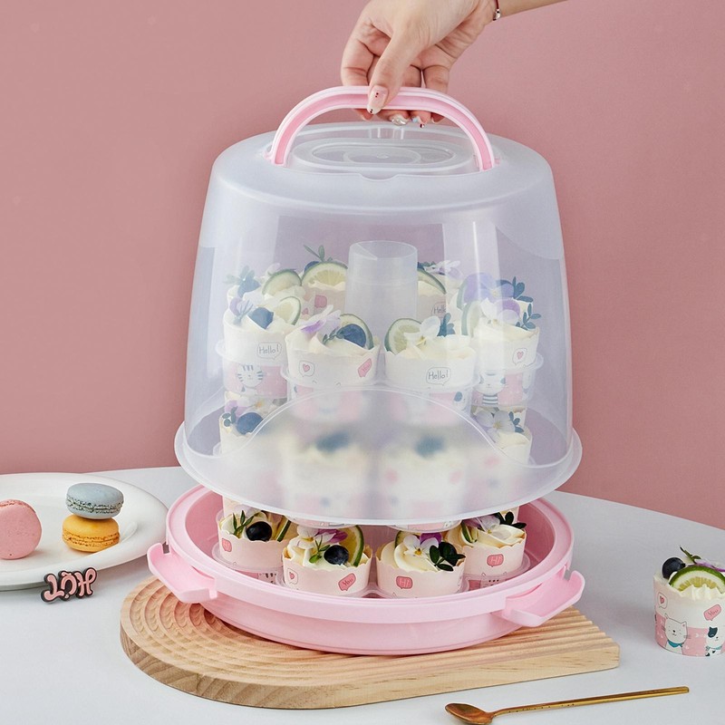Tall Carrier with Handle Box for Baby Shower Kitchen 24 Cups gallery