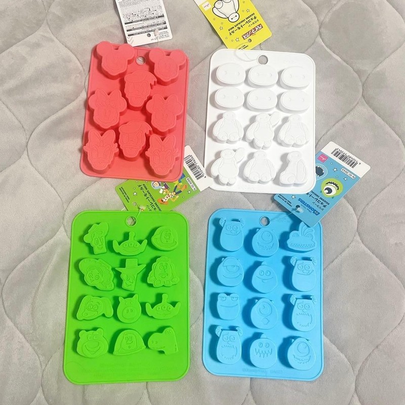 New Disney Character Silicone Mold Set of 4 Monsters Inc Baymax Toy Story Japan