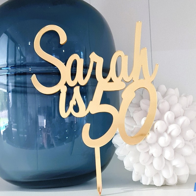 Customised Personalised Acrylic Cake Topper - Birthdays | Weddings | Engagement gallery