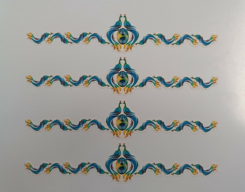 Peacock theme Cake Border