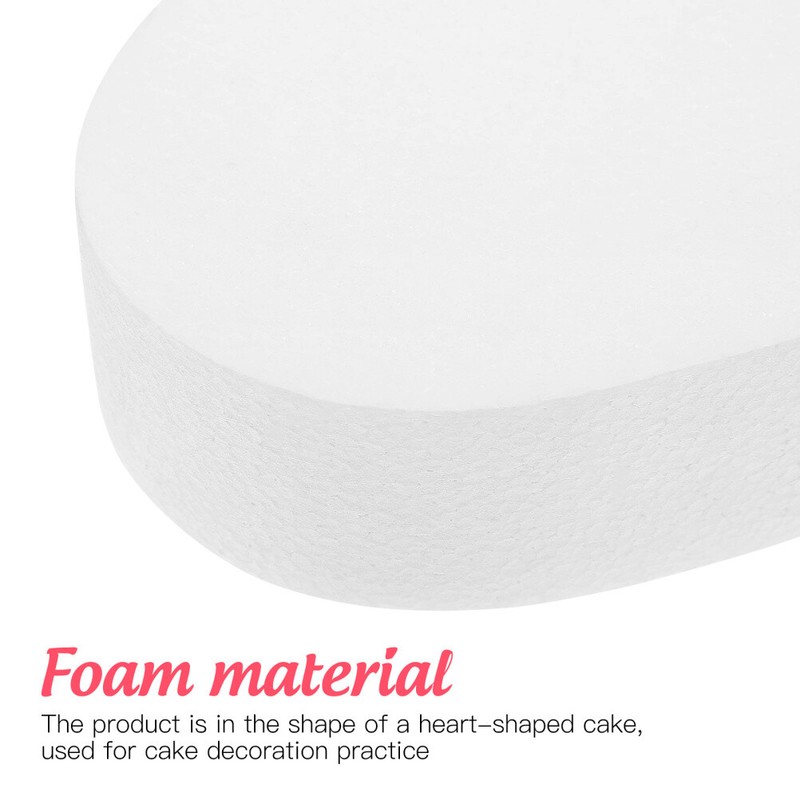 3pcs DIY Foam Cake Mold Polystyrene Cake Modelling Party Decoration Heart Shaped gallery
