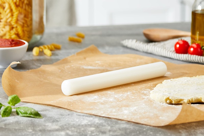 PME Non-Stick Rolling Pin 9 in for Cake Decorating Standard, White gallery