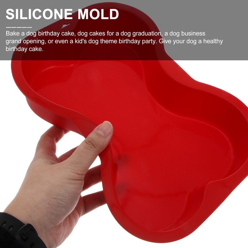 1PC Red Cupcake Mold Bone Cake Pan Dog Birthday Cake Mold Fondant Mold Loaf Pan gallery