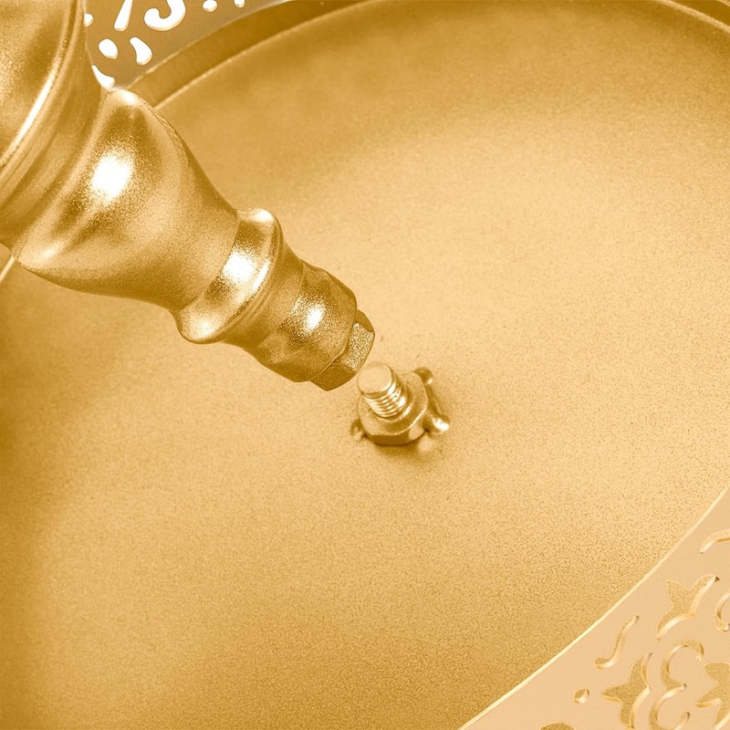10 Pieces Gold Cake Stand Set, Metal Round Cupcake Holder Dessert Display Pla... gallery