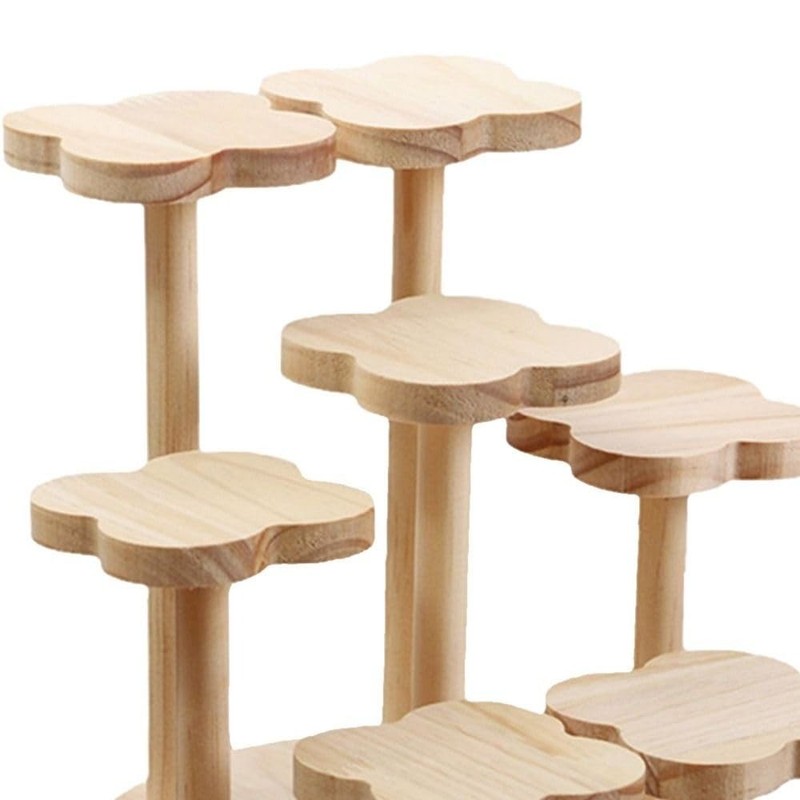 Wooden Multi Tier Storage Rack, Cupcake Stand with Tiered Tray Decor gallery
