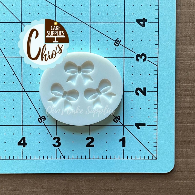 Bows Silicone Mold, 3 cavities. gallery