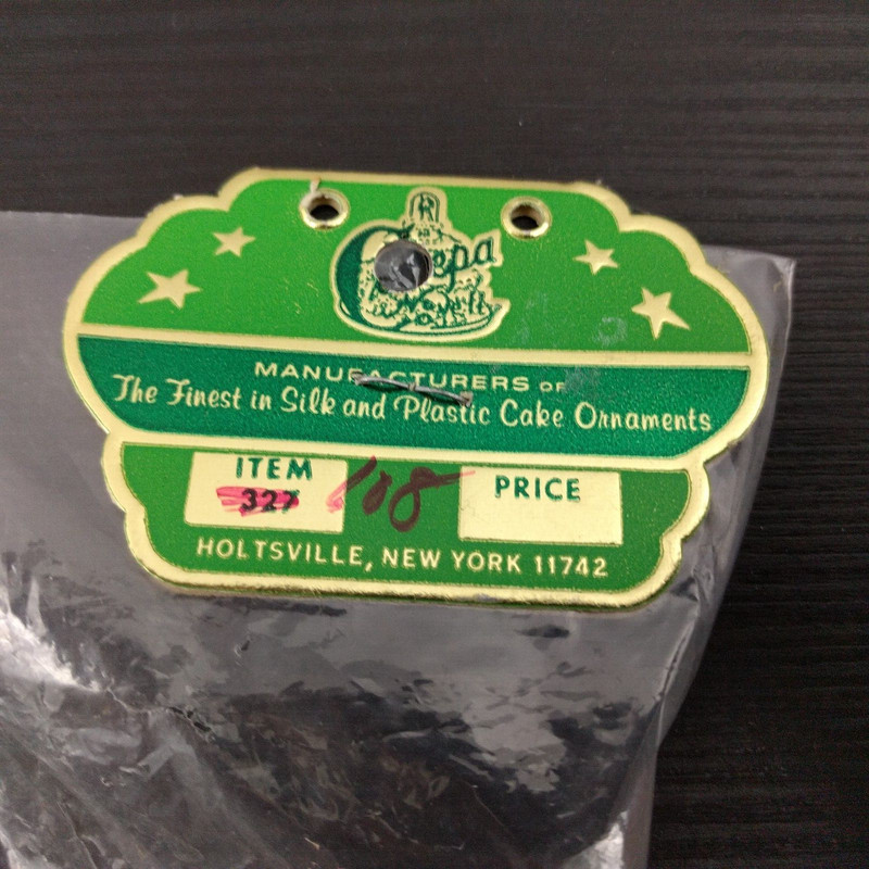 Vintage 50th Wedding Anniversary Cake Topper Canepa Novelty Holtsville 1940s/50s gallery