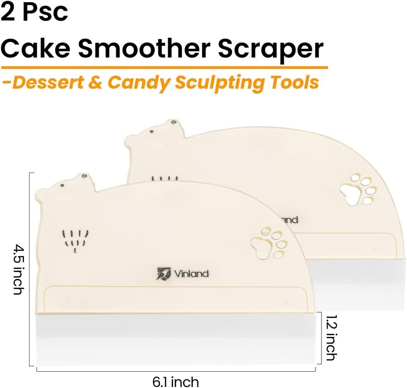 Cake Decorating Supplies Food Grade Transparent Flexible PE Plastic Spatula gallery