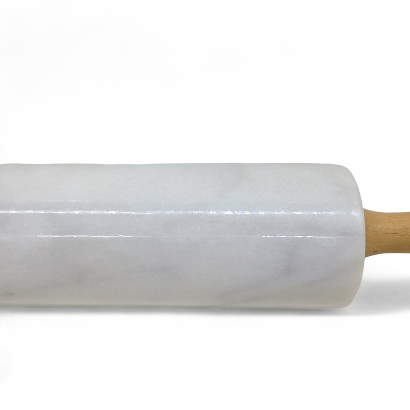 Vintage Wooden Handles Solid Marble Pastry Rolling Pin gallery