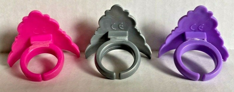 Bakery Crafts Plastic Cupcake Rings Toppers New Lot of 6 "Princess Tiara" #2 gallery