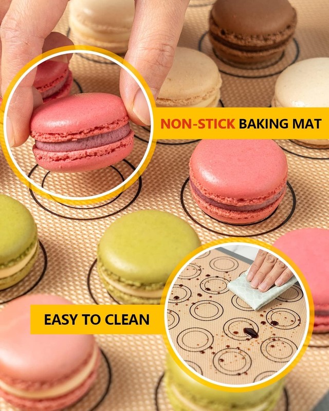 Macaron Silicone Baking Mats, Katbite Macaroons 2 Pack, 2Pack gallery