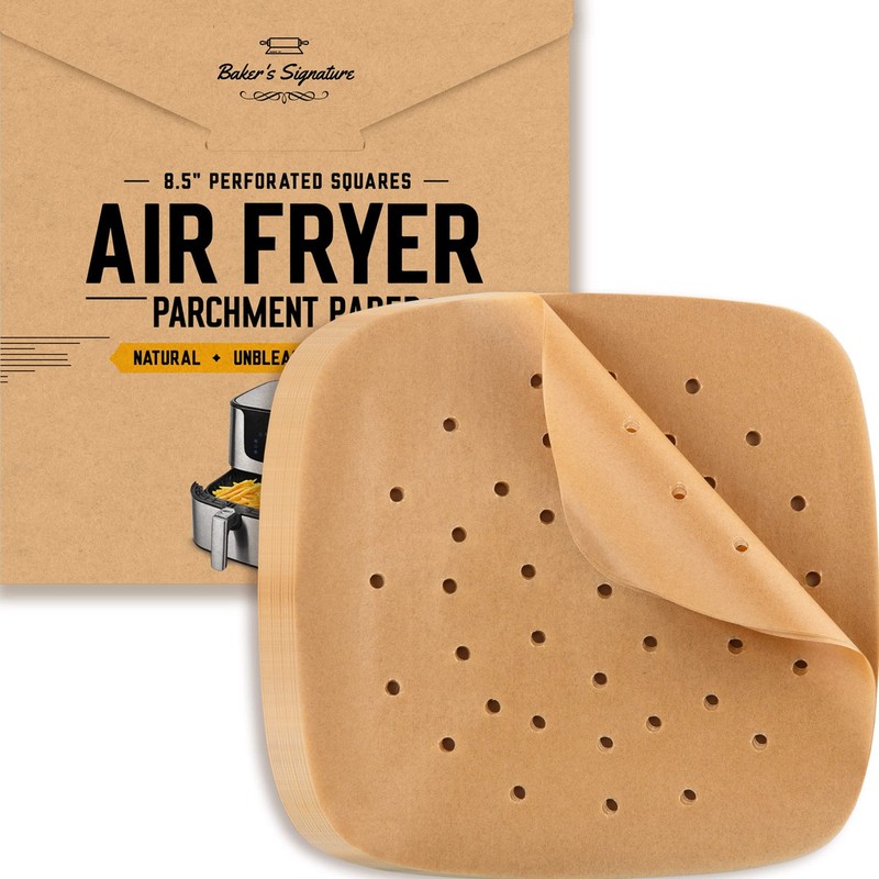 Bamboo Steamer Liner, 8.5″ Air – 220 Pack, Unbleached Natural Brown