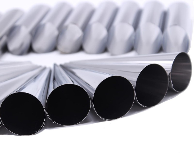 Stainless Steel Cream Horn Molds - 21 Pcs, Cannoli Form Tubes, Croissant Baki... gallery