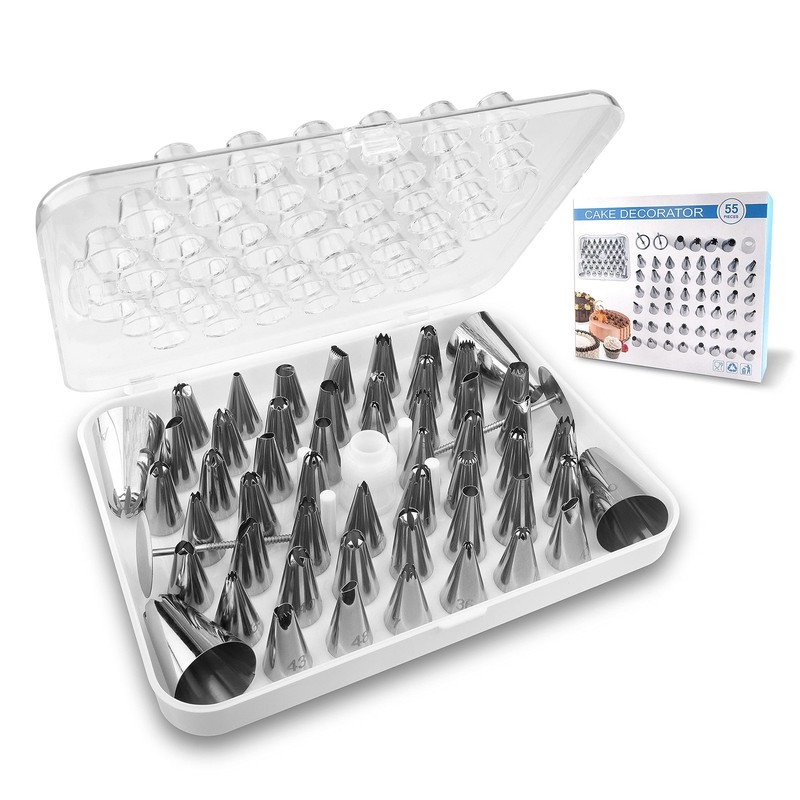 FIVETASCake Decorating kit for Beginners-52 Numbered Icing Tips with Pattern …