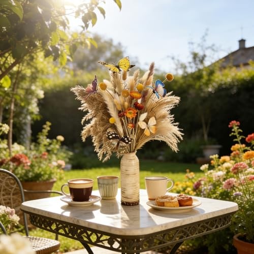 Dried Flowers Bouquet- Pampas Grass Boho Decor, Western Floral Arrangement Fall gallery