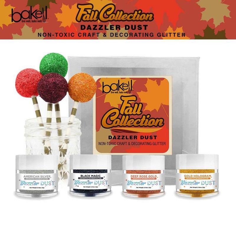 Fall Decorative Glitter Pack B (4 PC SET) Dazzler Dust Craft Glitter