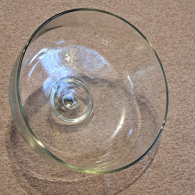 VINTAGE BIG GLASS CAKE COVER CAKE DOME 11" DIAMETER gallery