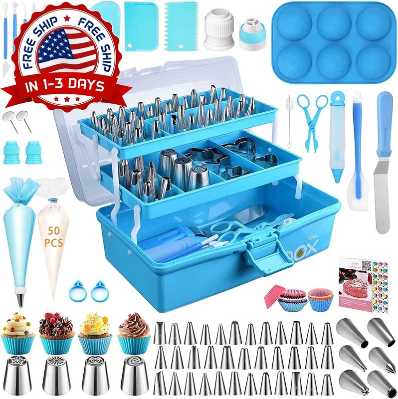Boquillas De Reposteria Rusas Para Decorar Pasteles Boquilla 236Pcs Set Manga US