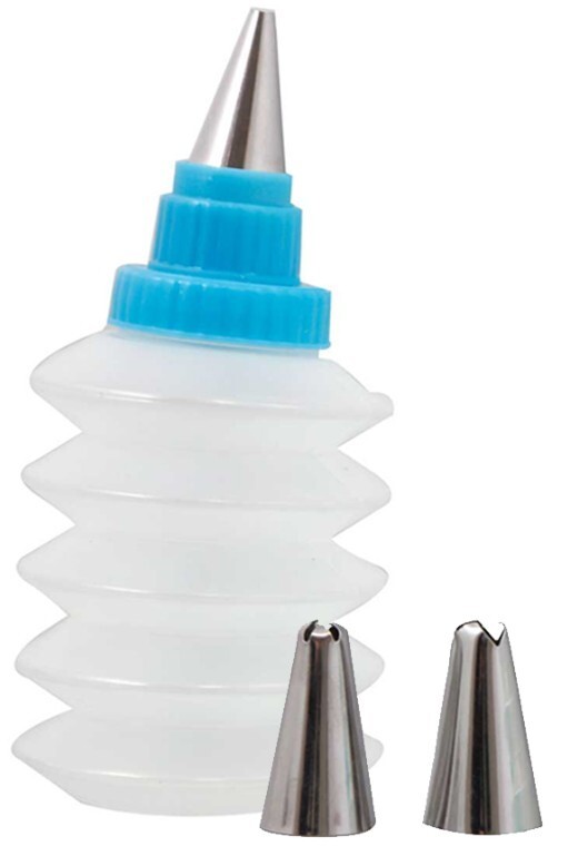 4 Piece Cupcake Frosting Set - Squeeze Bottle & Metal Nozzles - FREE SHIPPING!